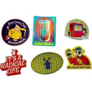 Dutch Brothers Stickers Lot of 6 - Lot #2